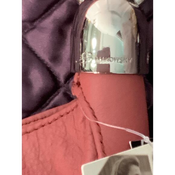 B. Makowsky Coral Leather Fringe Hobo Shoulder Bag - Picture 7 of 9